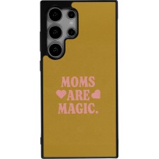Coque Samsung Galaxy S24 Ultra - Silicone rigide noir Mom 2026 Are Magic