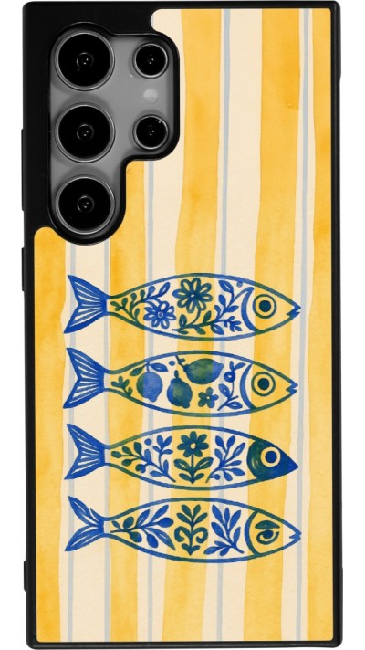 Coque Samsung Galaxy S24 Ultra - Silicone rigide noir Portuguese fish 2026