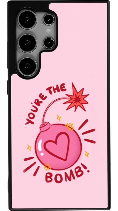 Coque Samsung Galaxy S24 Ultra - Silicone rigide noir Saint Valentines Day 26 You are the bomb