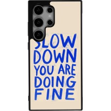 Coque Samsung Galaxy S24 Ultra - Silicone rigide noir Slow down 2026