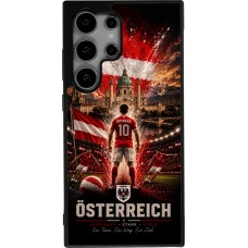 Coque Samsung Galaxy S24 Ultra - Silicone rigide noir Football Autriche splash 2026