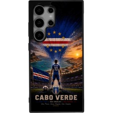 Coque Samsung Galaxy S24 Ultra - Silicone rigide noir Football Cap-Vert splash 2026