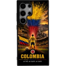 Coque Samsung Galaxy S24 Ultra - Silicone rigide noir Football Colombie splash 2026