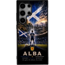 Coque Samsung Galaxy S24 Ultra - Silicone rigide noir Football Écosse splash 2026