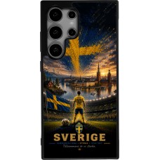 Coque Samsung Galaxy S24 Ultra - Silicone rigide noir Football Suède splash 2026