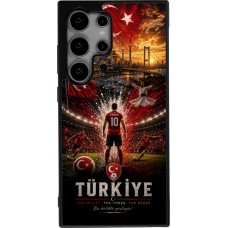 Coque Samsung Galaxy S24 Ultra - Silicone rigide noir Football Turquie splash 2026