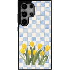 Coque Samsung Galaxy S24 Ultra - Silicone rigide noir Blue vichy tulips 2026