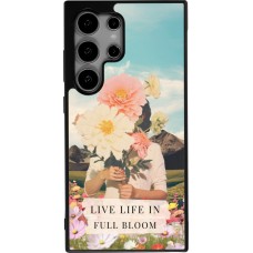 Coque Samsung Galaxy S24 Ultra - Silicone rigide noir Live life in full moon 2026