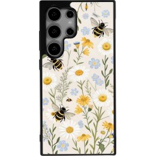 Coque Samsung Galaxy S24 Ultra - Silicone rigide noir Pattern bees 2026