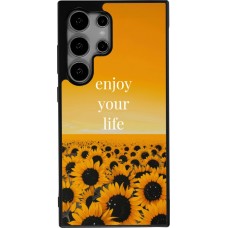 Coque Samsung Galaxy S24 Ultra - Silicone rigide noir Summer 2026 Enjoy your life