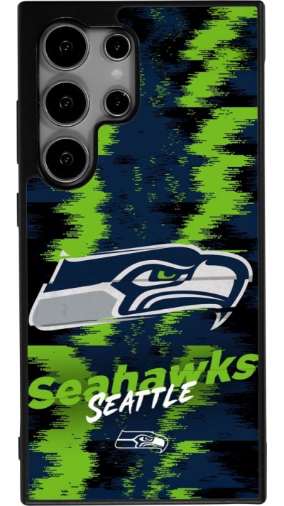 Coque Samsung Galaxy S24 Ultra - Silicone rigide noir Super Bowl 26 Seattle 2