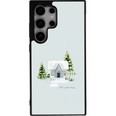 Coque Samsung Galaxy S24 Ultra - Silicone rigide noir Winter 25 Cosy House