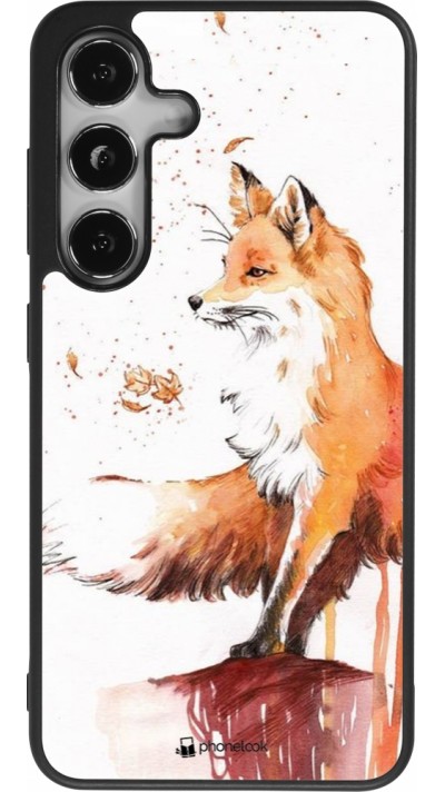 Samsung Galaxy S25 Case Hülle - Silikon schwarz Autumn 21 Fox