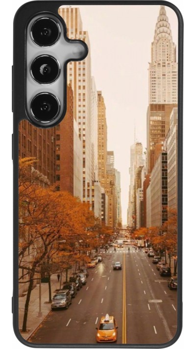 Samsung Galaxy S25 Case Hülle - Silikon schwarz Autumn 2024 New York city