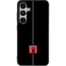 Coque Samsung Galaxy S25 - Silicone rigide noir Canton GL noir