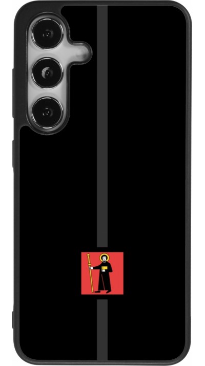 Coque Samsung Galaxy S25 - Silicone rigide noir Canton GL noir