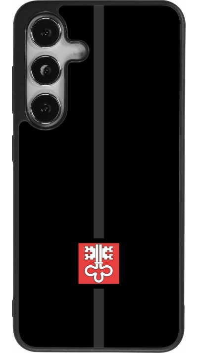 Coque Samsung Galaxy S25 - Silicone rigide noir Canton NW noir