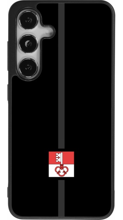 Coque Samsung Galaxy S25 - Silicone rigide noir Canton OW noir