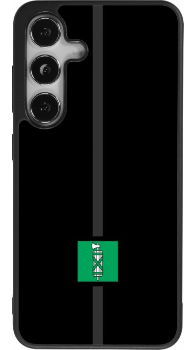 Coque Samsung Galaxy S25 - Silicone rigide noir Canton SG noir