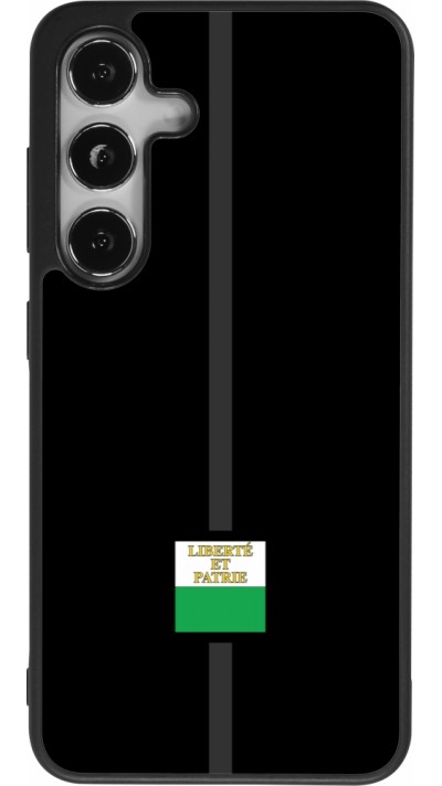 Coque Samsung Galaxy S25 - Silicone rigide noir Canton VD noir