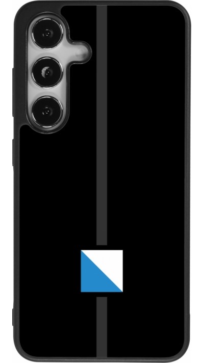 Coque Samsung Galaxy S25 - Silicone rigide noir Canton ZH noir