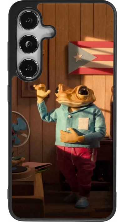 Samsung Galaxy S25 Case Hülle - Silikon schwarz Dancing frog DTMF