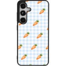 Coque Samsung Galaxy S25 - Silicone rigide noir Easter 2026 Pattern carrots