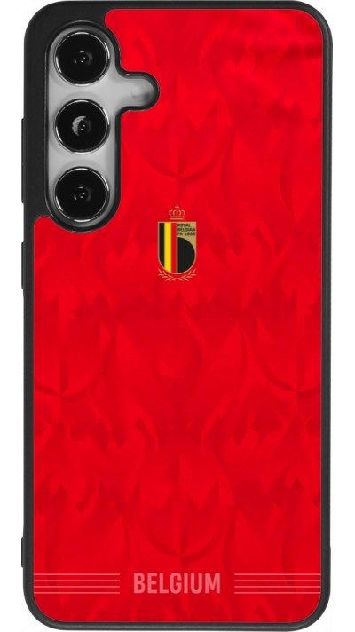 Samsung Galaxy S25 Case Hülle - Silikon schwarz Belgien 2026 personalisierbares Fussballtrikot