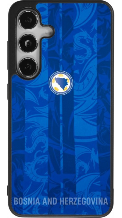 Samsung Galaxy S25 Case Hülle - Silikon schwarz Bosnien und Herzegowina 2026 personalisierbares Fussballtrikot