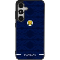 Samsung Galaxy S25 Case Hülle - Silikon schwarz Schottland 2026 personalisierbares Fussballtrikot
