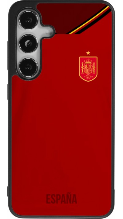 Samsung Galaxy S25 Case Hülle - Silikon schwarz Spanien 2022 personalisierbares Fußballtrikot