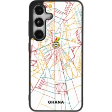 Coque Samsung Galaxy S25 - Silicone rigide noir Maillot de football Ghana 2026 personnalisable