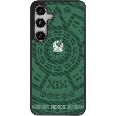 Coque Samsung Galaxy S25 - Silicone rigide noir Maillot de football Mexique 2026 personnalisable