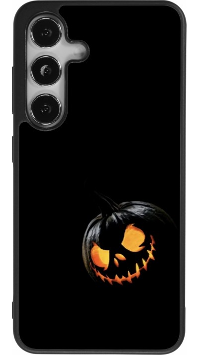 Samsung Galaxy S25 Case Hülle - Silikon schwarz Halloween 2023 discreet pumpkin