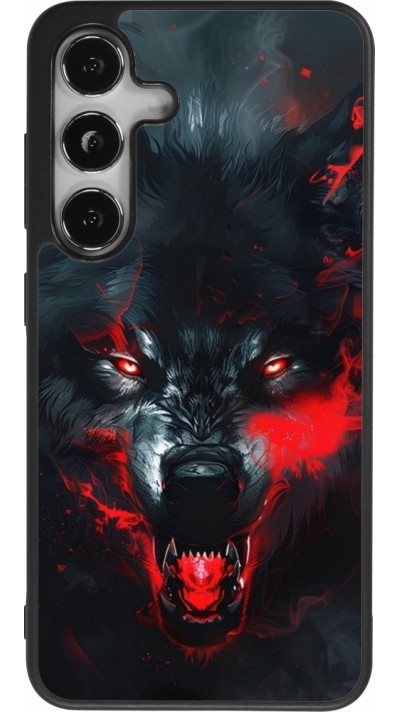 Samsung Galaxy S25 Case Hülle - Silikon schwarz Halloween 2024 mad werewolf