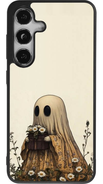 Samsung Galaxy S25 Case Hülle - Silikon schwarz Halloween 2025 Ghost gardener