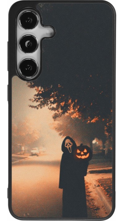 Samsung Galaxy S25 Case Hülle - Silikon schwarz Halloween 2025 Scream