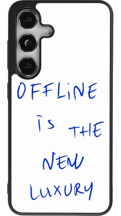 Samsung Galaxy S25 Case Hülle - Silikon schwarz Offline is the new luxury