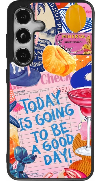 Coque Samsung Galaxy S25 - Silicone rigide noir Preppy Today is Going to be a good day
