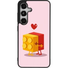 Coque Samsung Galaxy S25 - Silicone rigide noir Saint Valentines Day 26 Puzzle