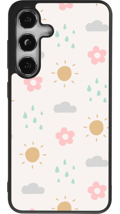 Samsung Galaxy S25 Case Hülle - Silikon schwarz Spring 23 weather