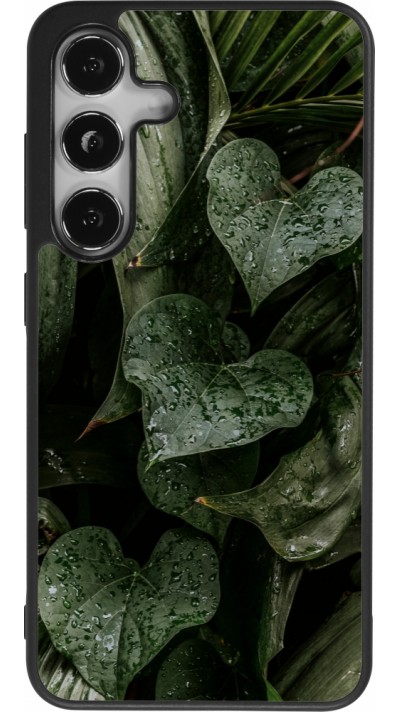 Samsung Galaxy S25 Case Hülle - Silikon schwarz Spring 23 fresh plants