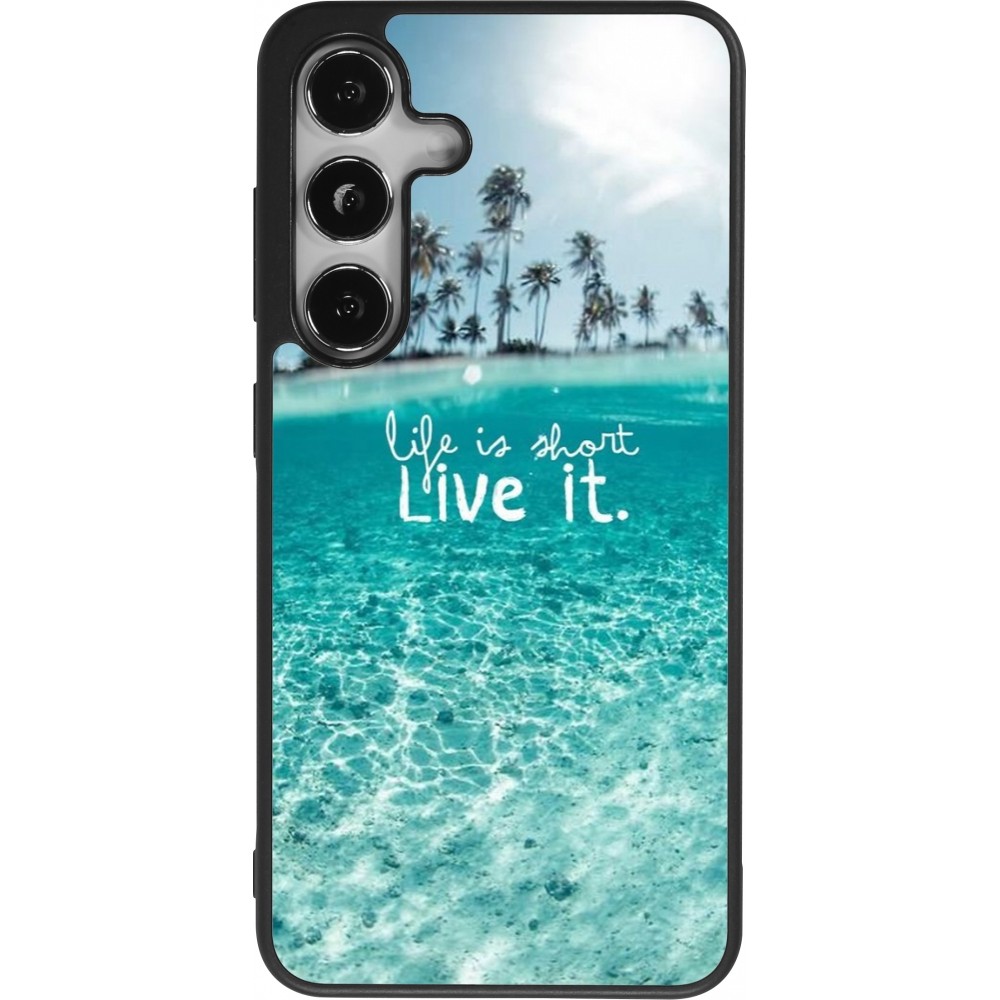 Samsung Galaxy S25 Case Hülle - Silikon schwarz Summer 18 24