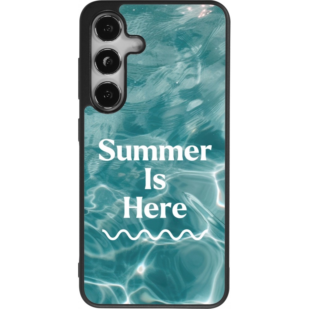 Coque Samsung Galaxy S25 - Silicone rigide noir Summer 2025 Summer is here