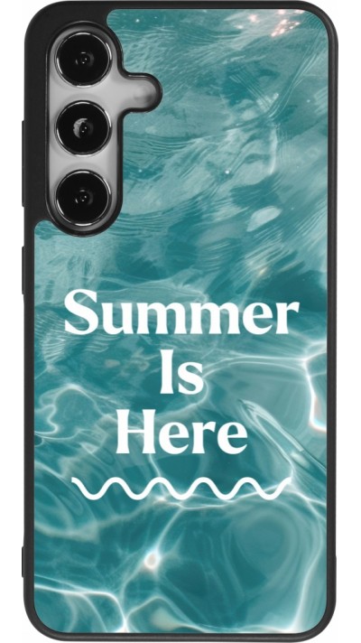 Coque Samsung Galaxy S25 - Silicone rigide noir Summer 2025 Summer is here