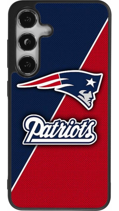 Coque Samsung Galaxy S25 - Silicone rigide noir Super Bowl 26 Patriots 1