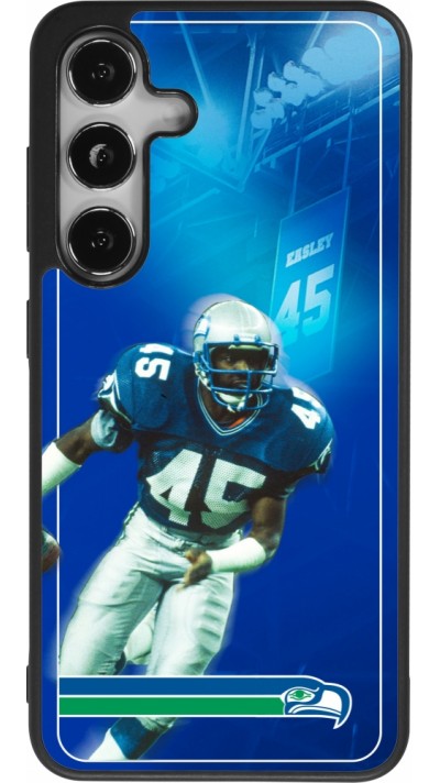 Coque Samsung Galaxy S25 - Silicone rigide noir Super Bowl 26 Seattle 1