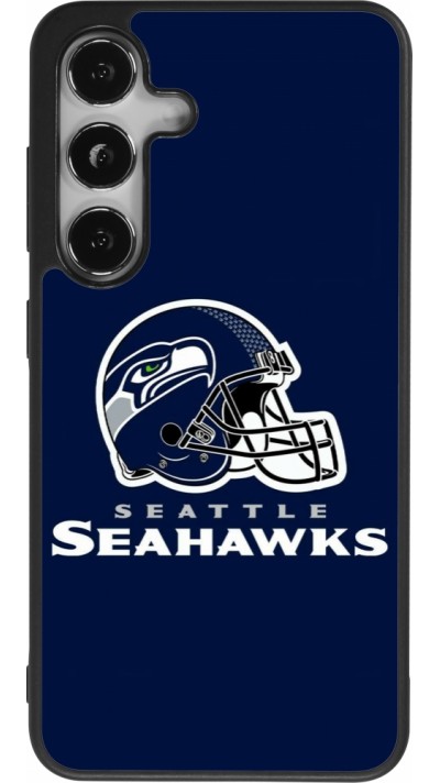 Coque Samsung Galaxy S25 - Silicone rigide noir Super Bowl 26 Seattle 3