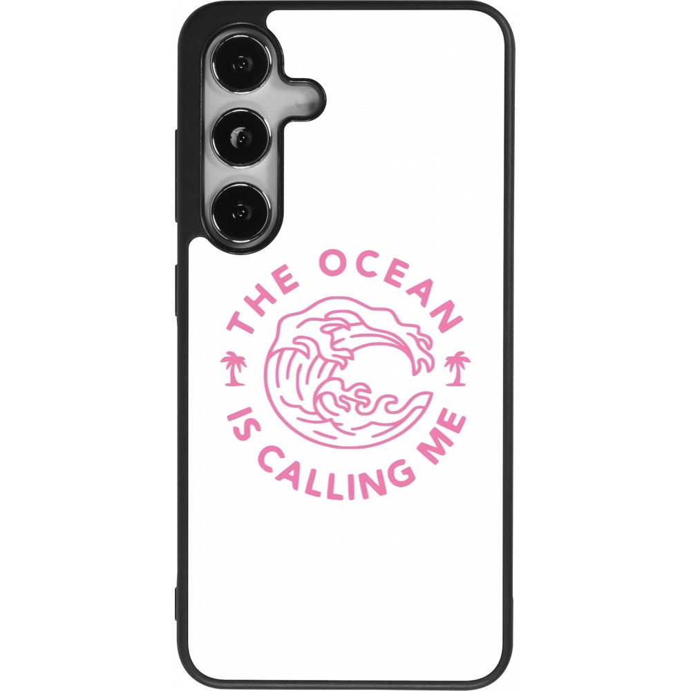 Samsung Galaxy S25 Case Hülle - Silikon schwarz The Ocean is calling me