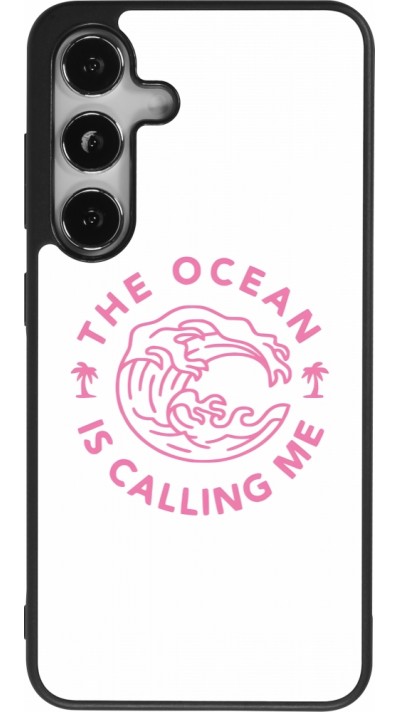 Samsung Galaxy S25 Case Hülle - Silikon schwarz The Ocean is calling me